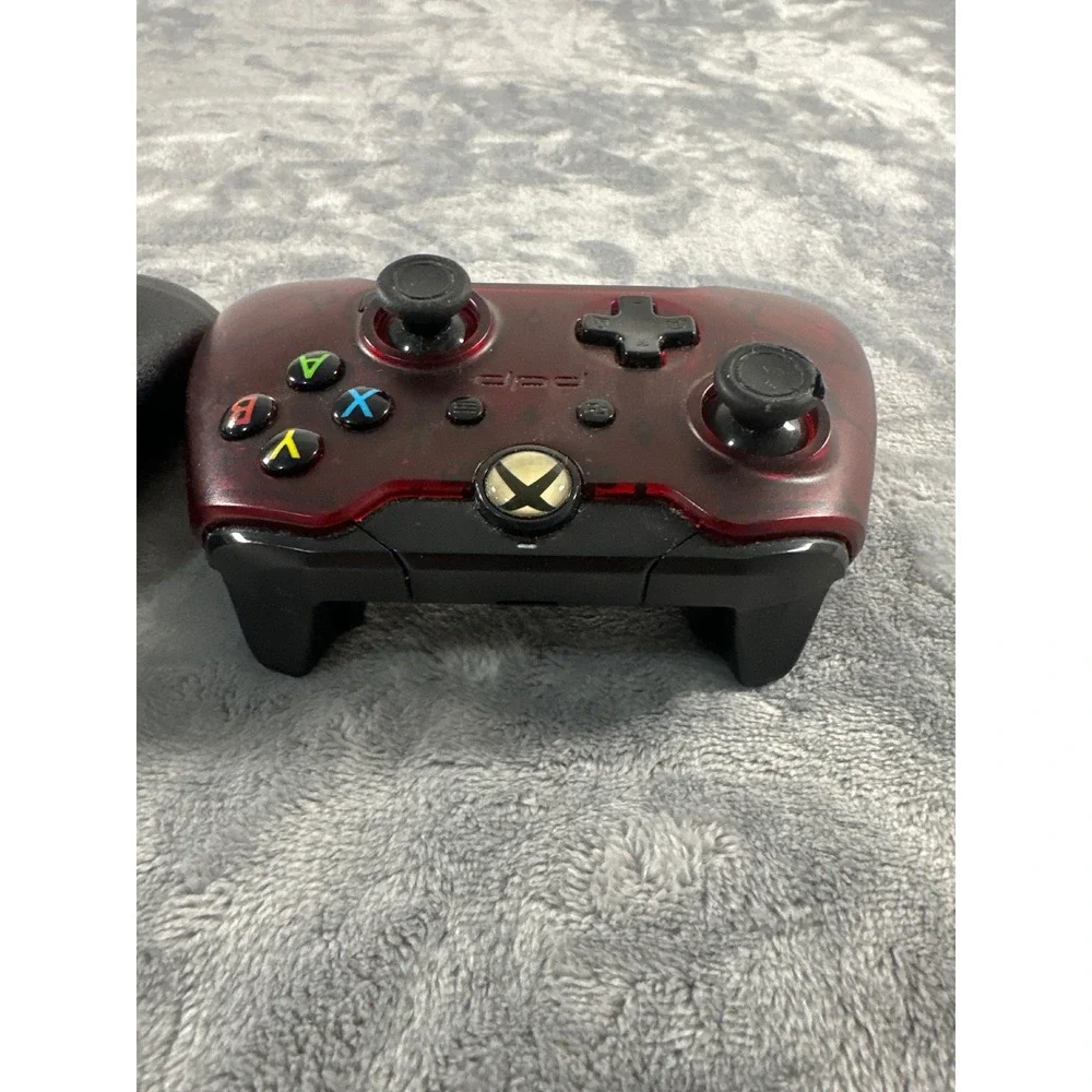 PDP Wired Controllers for Xbox One Black Camo and Translucent Red Lot of 2